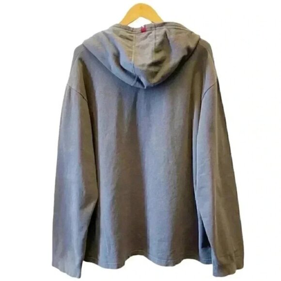 Tommy Hilfiger Sweatshirt Hoodie Pullover Red Label Premium Vintage Grey Size XL - Picture 2 of 16